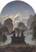 Carl Gustav Carus Memorial Monument to Goethe (mk10) Germany oil painting reproduction